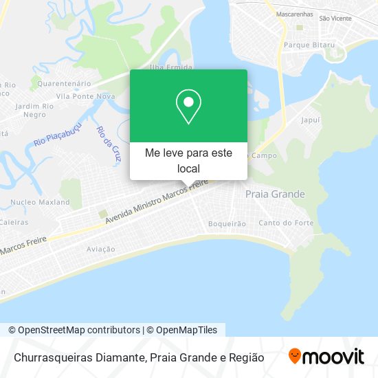 Churrasqueiras Diamante mapa