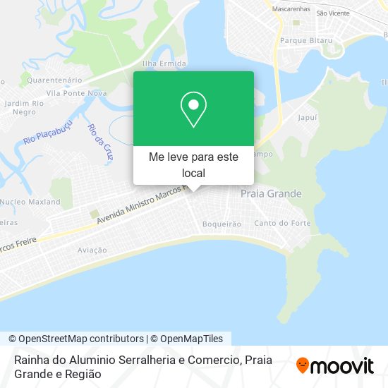 Rainha do Aluminio Serralheria e Comercio mapa