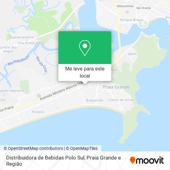 Distribuidora de Bebidas Polo Sul mapa