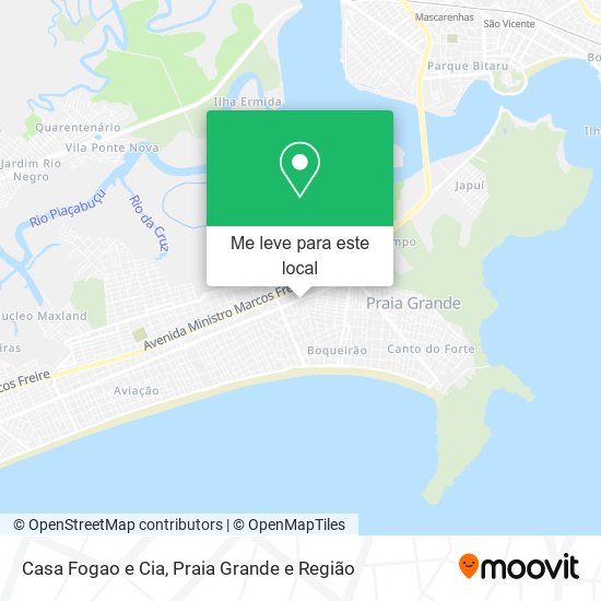 Casa Fogao e Cia mapa