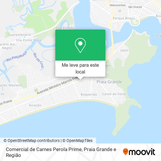 Comercial de Carnes Perola Prime mapa