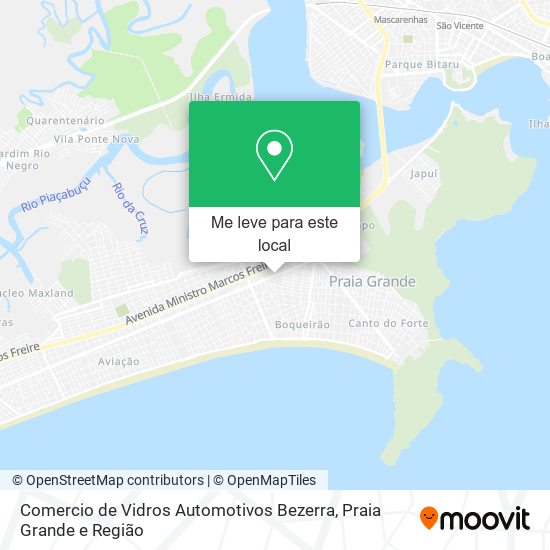 Comercio de Vidros Automotivos Bezerra mapa