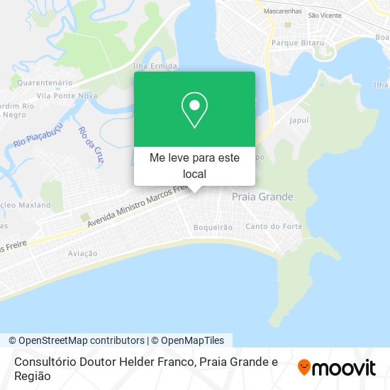 Consultório Doutor Helder Franco mapa