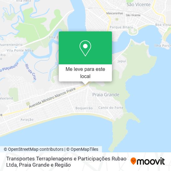 Transportes Terraplenagens e Participações Rubao Ltda mapa