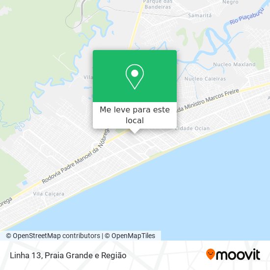 Linha 13 mapa