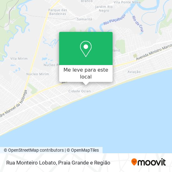 Rua Monteiro Lobato mapa