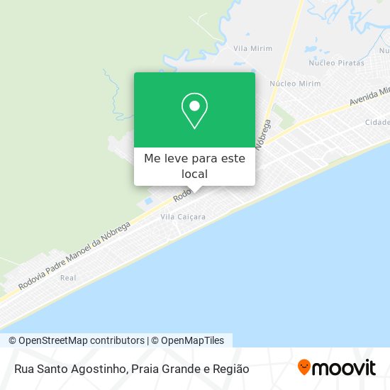 Rua Santo Agostinho mapa