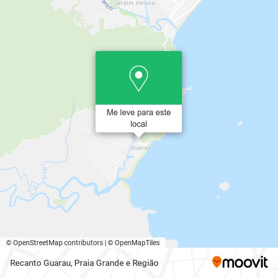 Recanto Guarau mapa