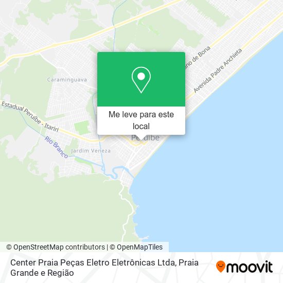 Center Praia Peças Eletro Eletrônicas Ltda mapa
