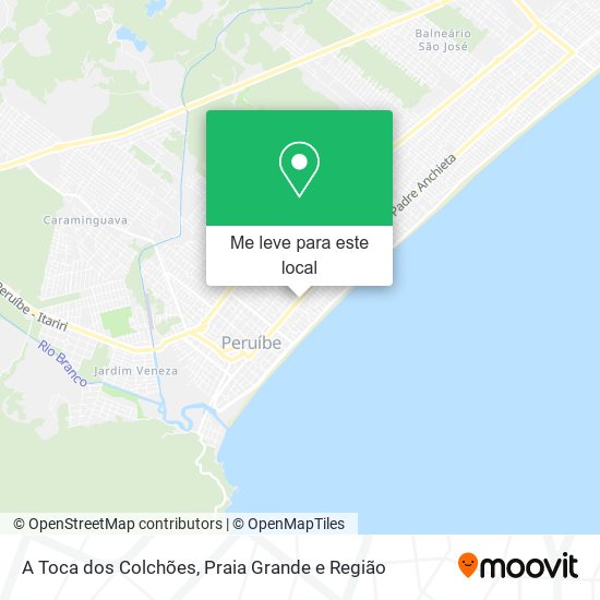 A Toca dos Colchões mapa