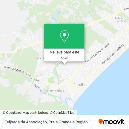 Feijoada da Associação mapa