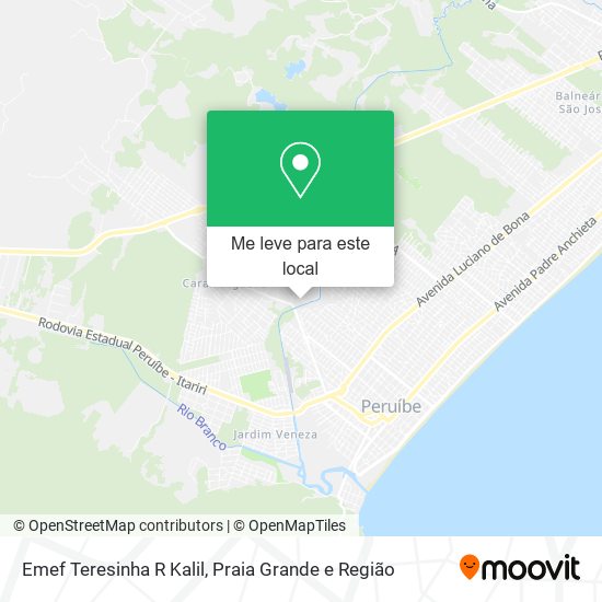 Emef Teresinha R Kalil mapa