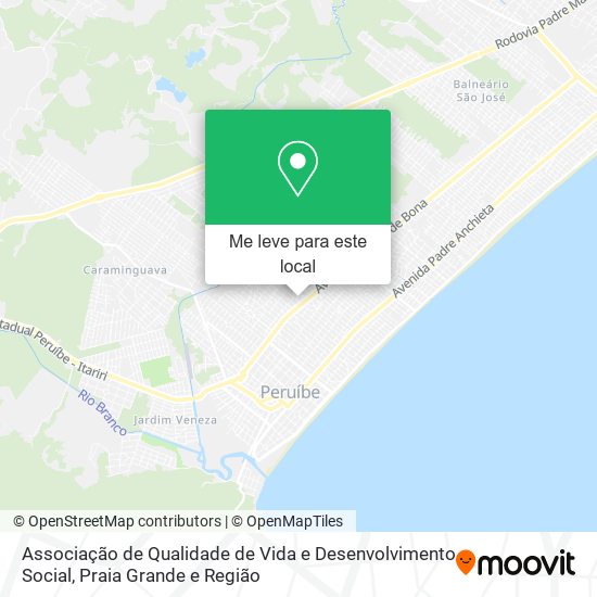 Associação de Qualidade de Vida e Desenvolvimento Social mapa