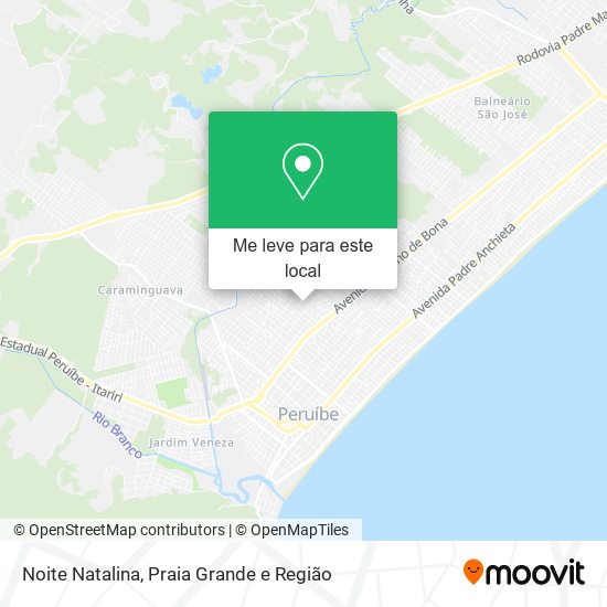 Noite Natalina mapa