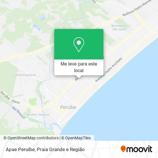 Apae Peruibe mapa