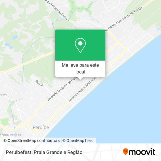 Peruibefest mapa