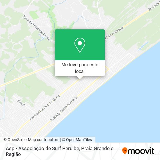 Asp - Associação de Surf Peruibe mapa