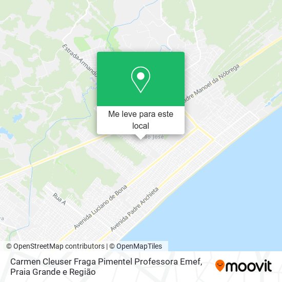 Carmen Cleuser Fraga Pimentel Professora Emef mapa