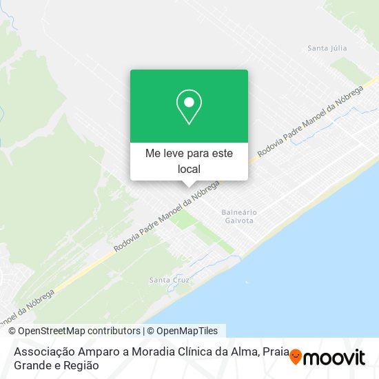 Associação Amparo a Moradia Clínica da Alma mapa