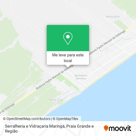 Serralheria e Vidraçaria Maringá mapa