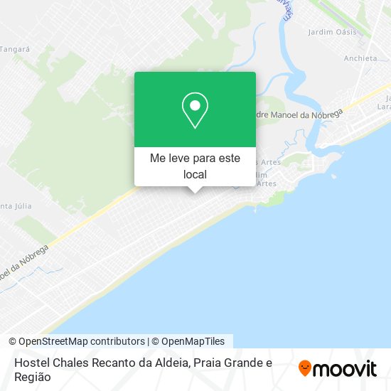 Hostel Chales Recanto da Aldeia mapa