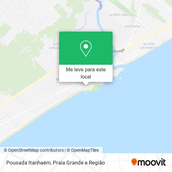 Pousada Itanhaém mapa