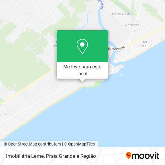 Imobiliária Leme mapa