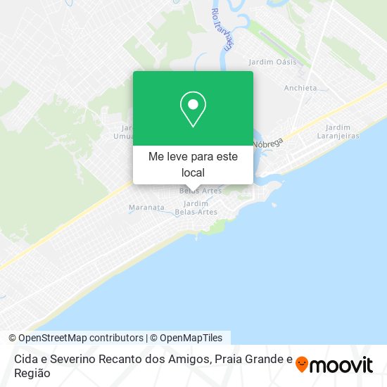 Cida e Severino Recanto dos Amigos mapa
