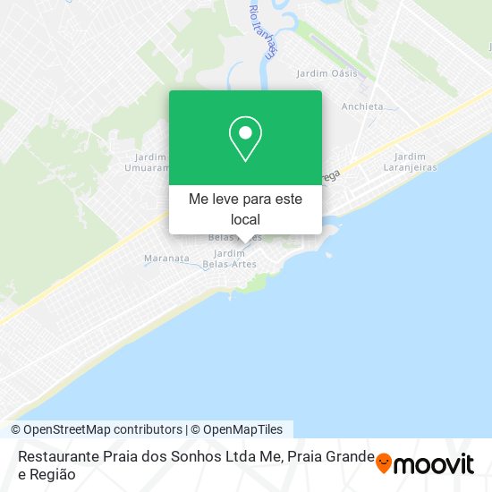 Restaurante Praia dos Sonhos Ltda Me mapa