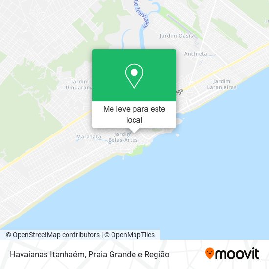 Havaianas Itanhaém mapa