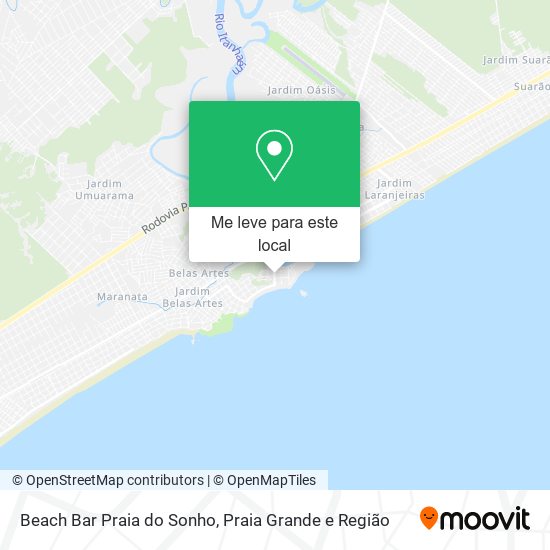 Beach Bar Praia do Sonho mapa