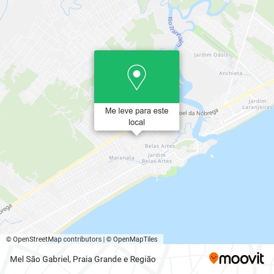 Mel São Gabriel mapa