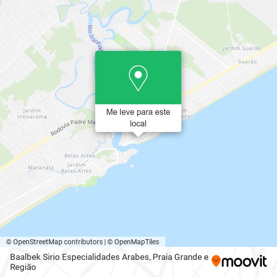 Baalbek Sirio Especialidades Arabes mapa