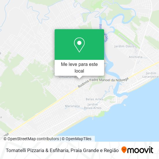 Tomatelli Pizzaria & Esfiharia mapa