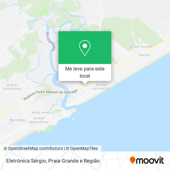Eletrônica Sérgio mapa