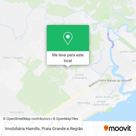 Imobiliária Hamills mapa
