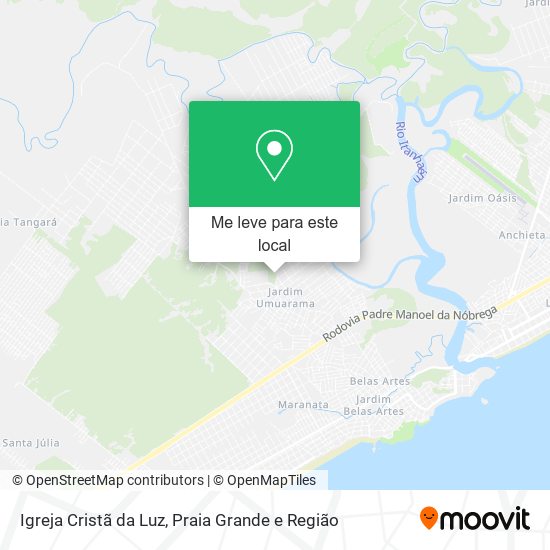Igreja Cristã da Luz mapa