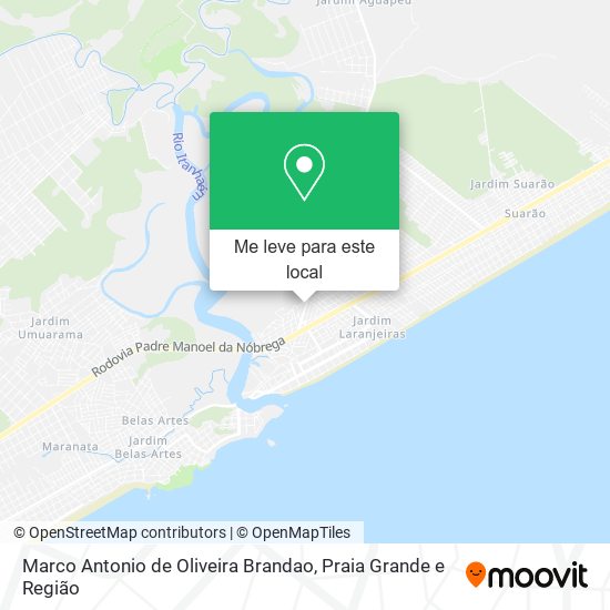 Marco Antonio de Oliveira Brandao mapa