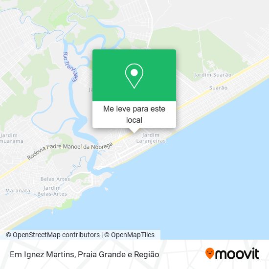 Em Ignez Martins mapa