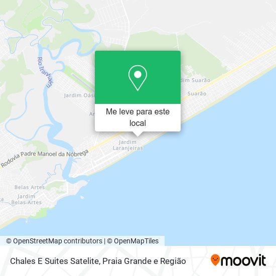 Chales E Suites Satelite mapa