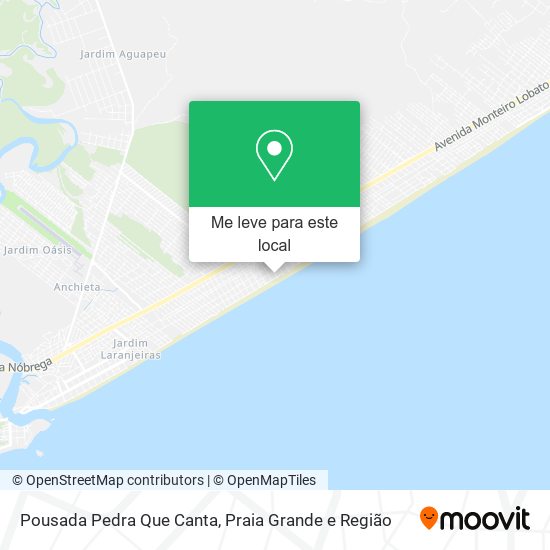 Pousada Pedra Que Canta mapa