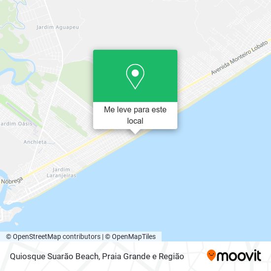 Quiosque Suarão Beach mapa
