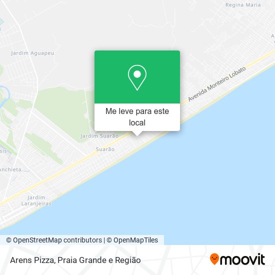 Arens Pizza mapa