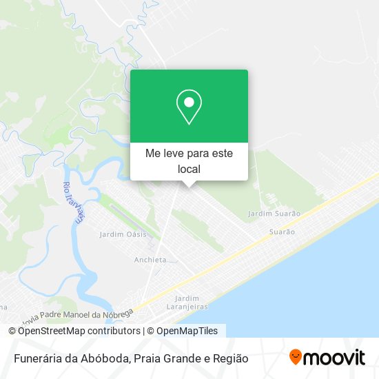 Funerária da Abóboda mapa