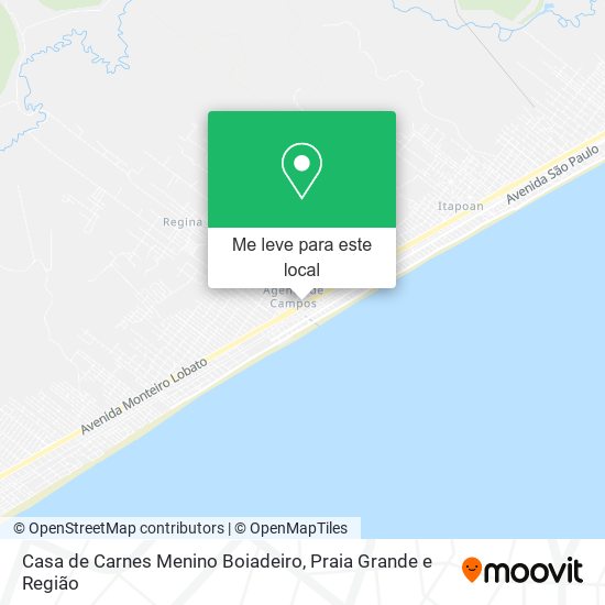Casa de Carnes Menino Boiadeiro mapa