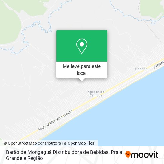 Barão de Mongaguá Distribuidora de Bebidas mapa