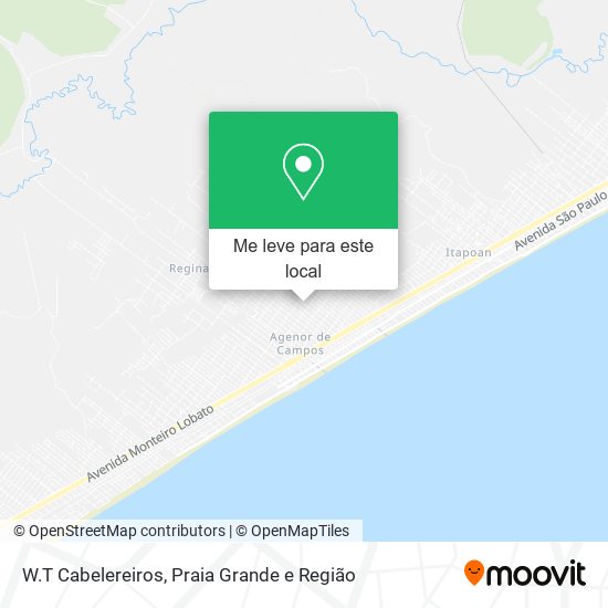 W.T Cabelereiros mapa