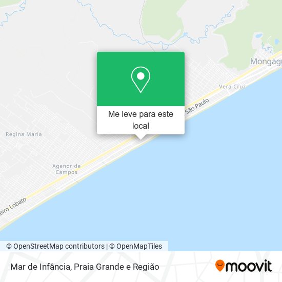 Mar de Infância mapa