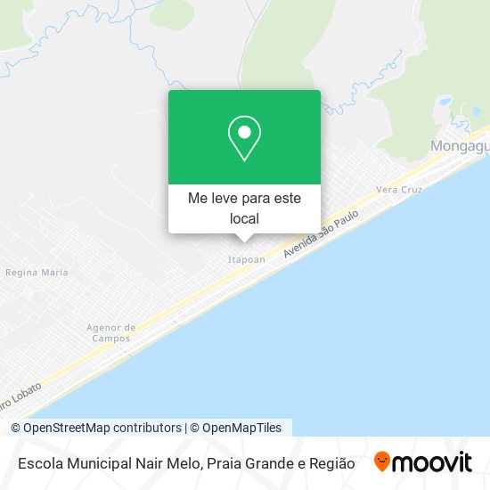 Escola Municipal Nair Melo mapa