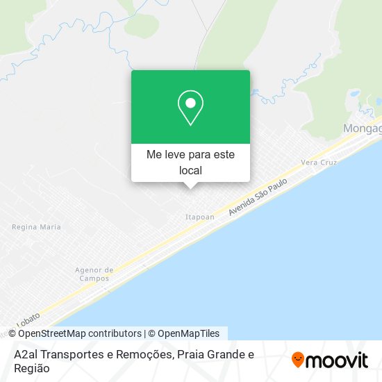 A2al Transportes e Remoções mapa